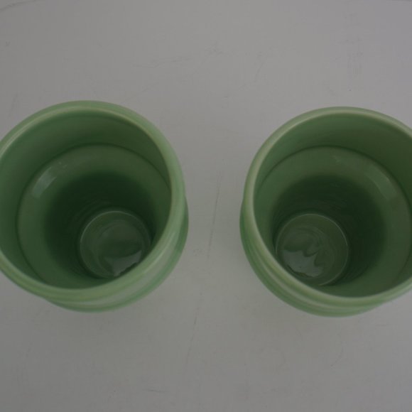 Set of 2 The Monkey and the Peddler Ice Cream Cone Cups 2002 Green Pastel - Picture 6 of 6